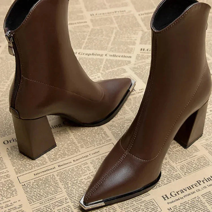 Nona Point | Chrome Tip Boots